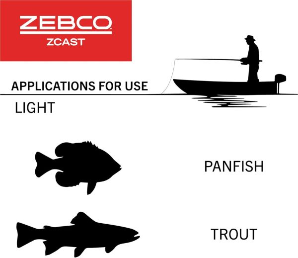 Zebco Z-Cast Casting Fishing Rod, - Image 4